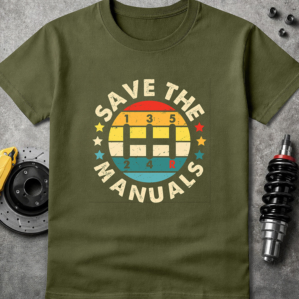 Save The Manuals - Vintage Military Green