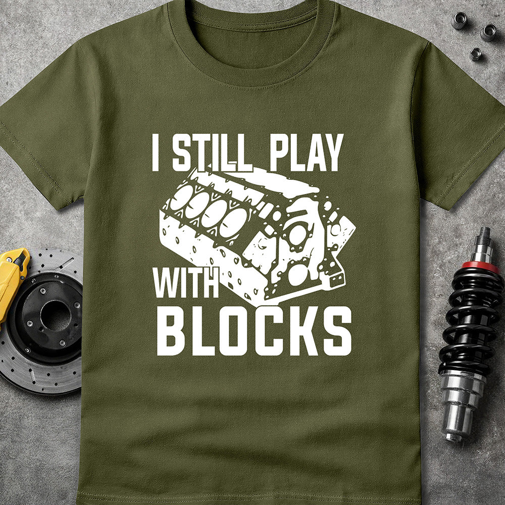 Plays With Blocks Military Green