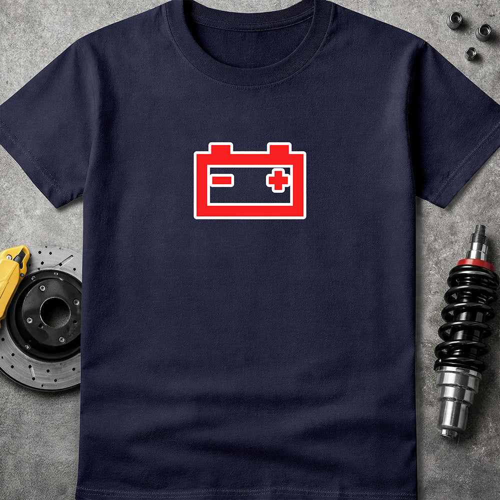 Battery Warning Navy