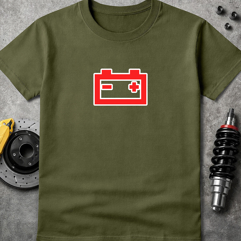 Battery Warning Military Green