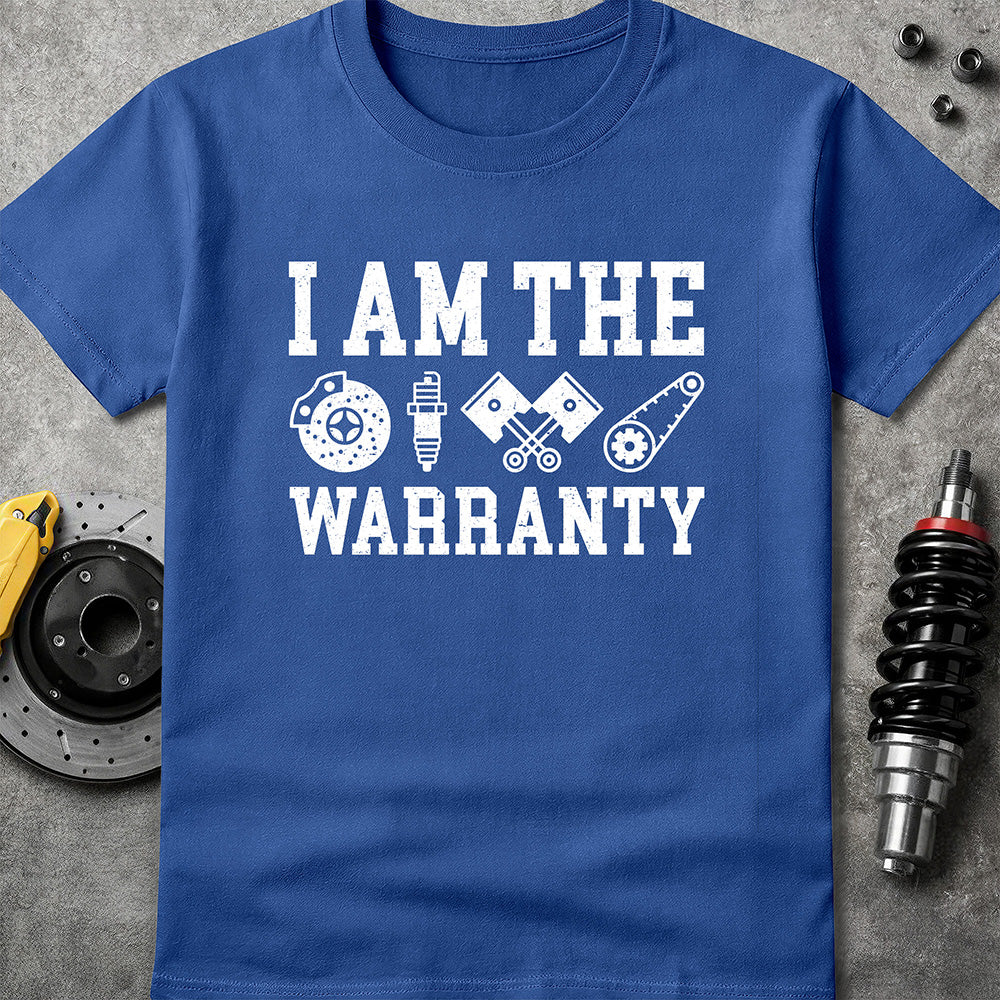 I Am The Warranty - Block Royal
