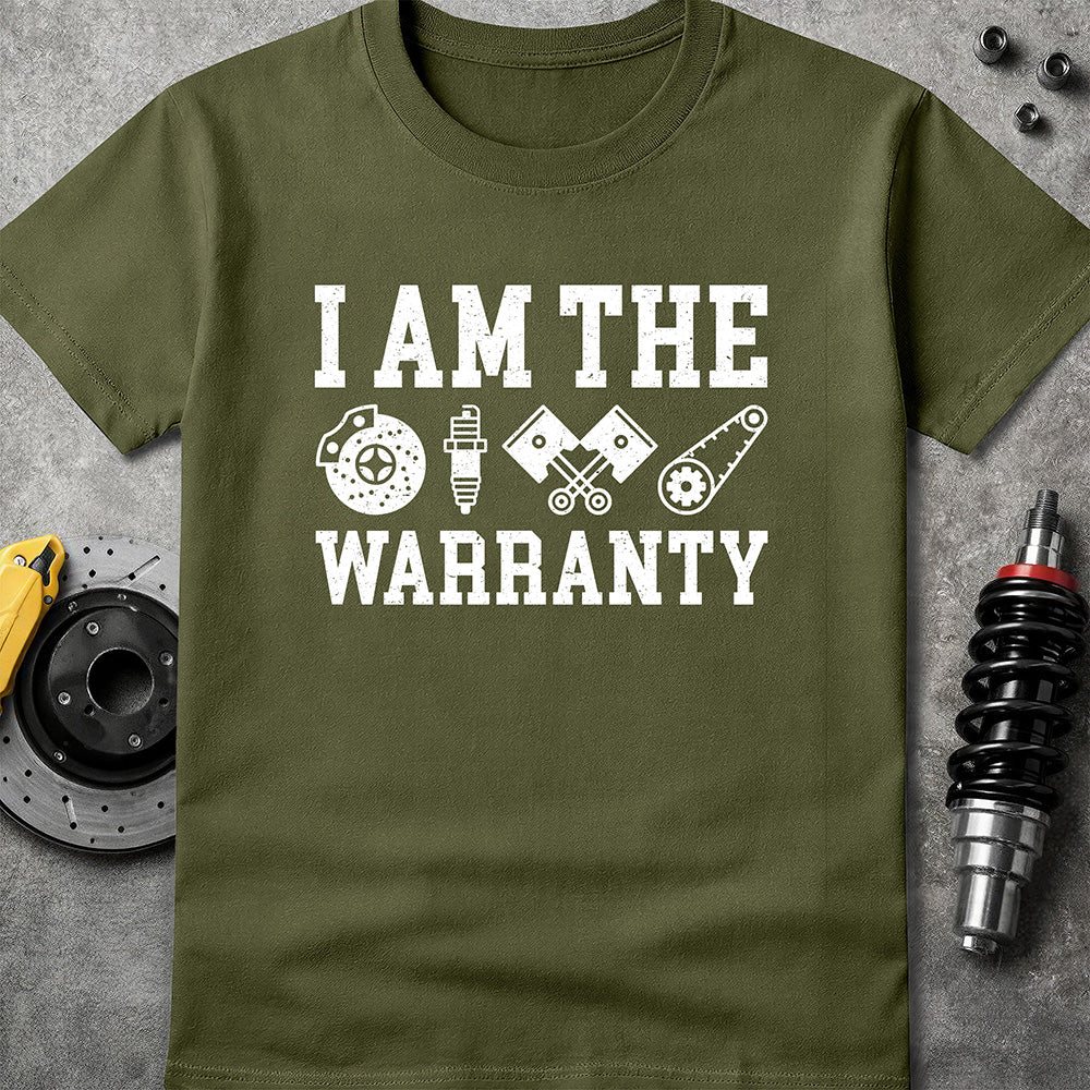 I Am The Warranty - Block Military Green
