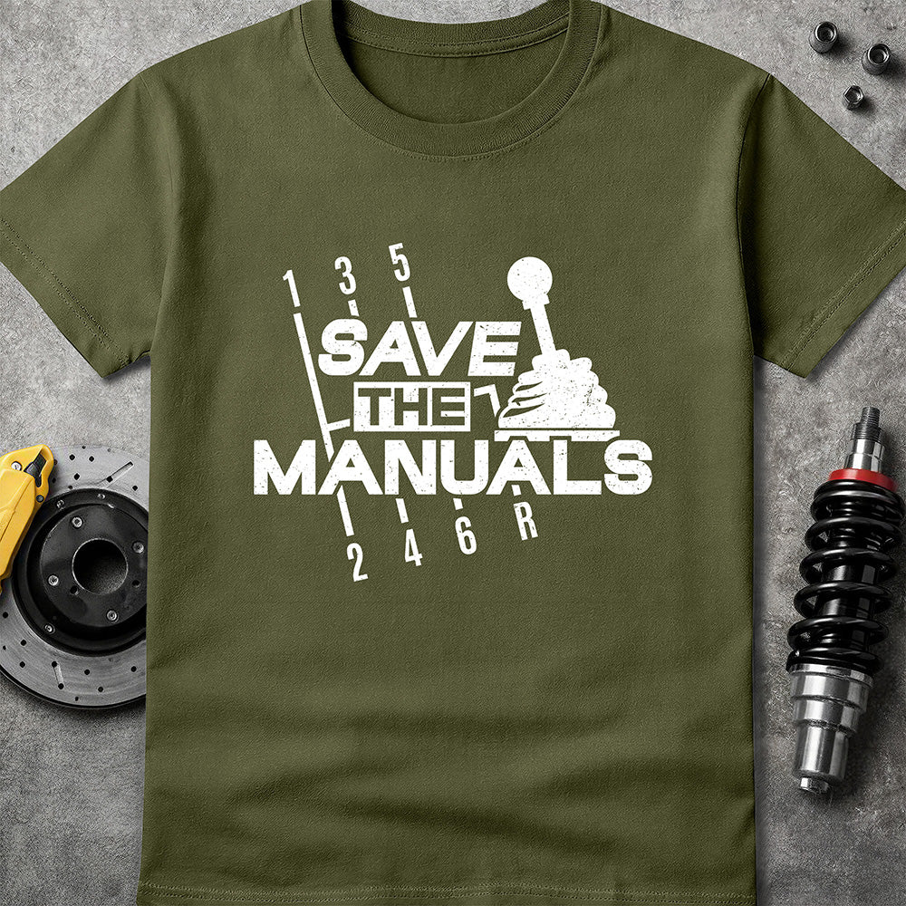 Save The Manuals Military Green