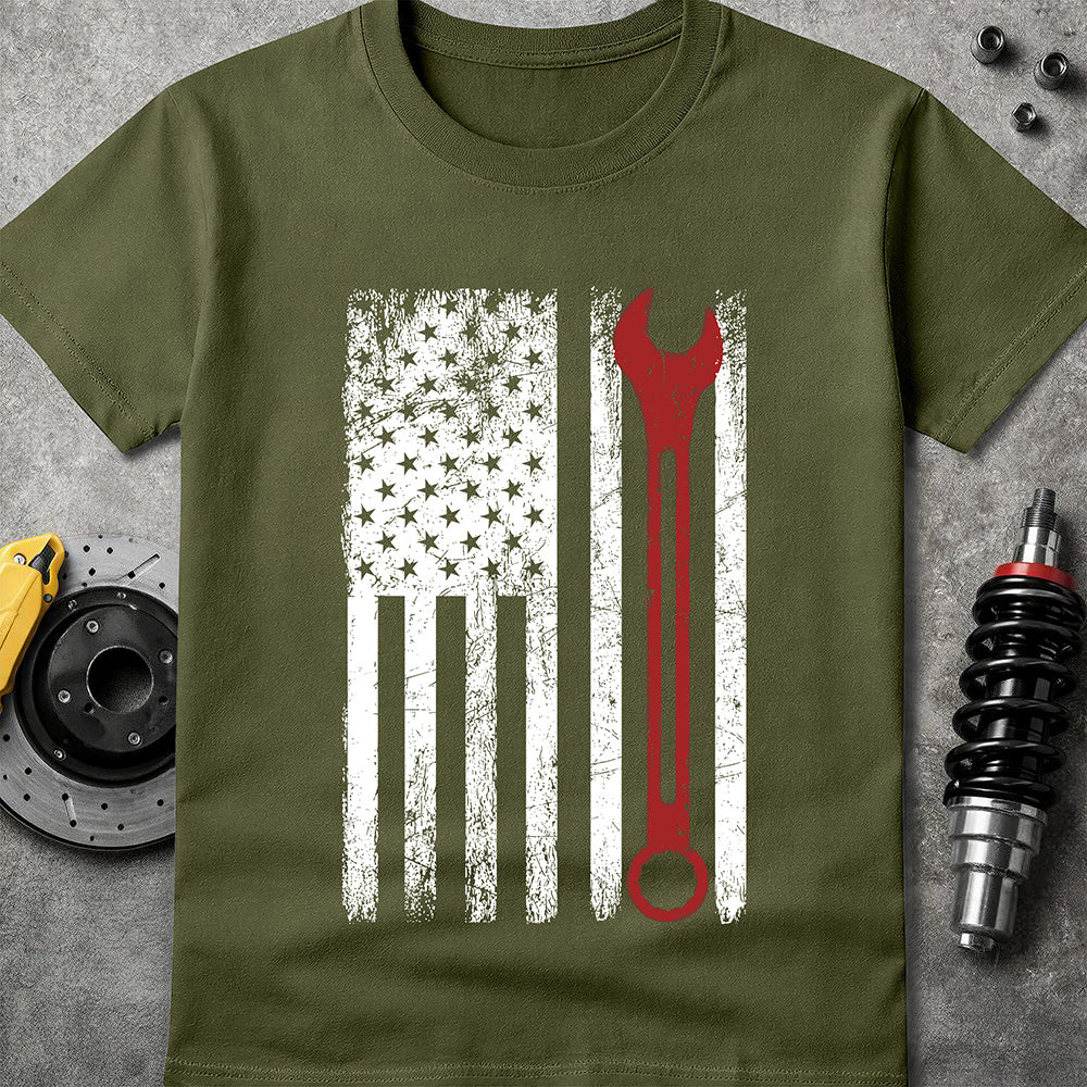 Red Line Wrench Flag